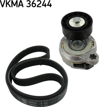 SKF VKMA 36244 - Поликлиновый ременный комплект autospares.lv