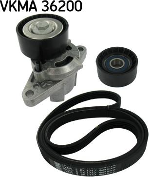 SKF VKMA 36200 - Поликлиновый ременный комплект autospares.lv