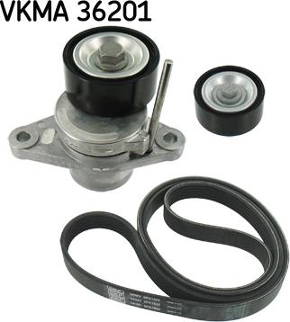 SKF VKMA 36201 - Поликлиновый ременный комплект autospares.lv