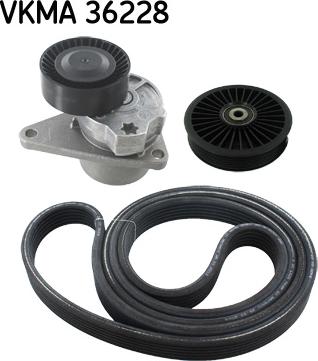 SKF VKMA 36228 - Поликлиновый ременный комплект autospares.lv