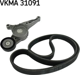 SKF VKMA 31091 - Поликлиновый ременный комплект autospares.lv