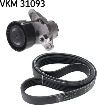 SKF VKMA 31093 - Поликлиновый ременный комплект autospares.lv