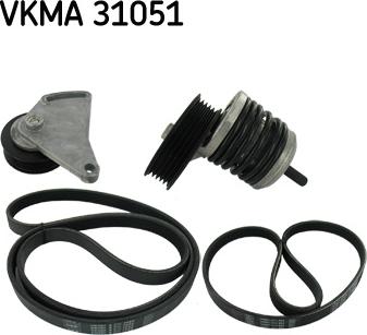 SKF VKMA 31051 - Поликлиновый ременный комплект autospares.lv