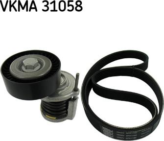 SKF VKMA 31058 - Поликлиновый ременный комплект autospares.lv