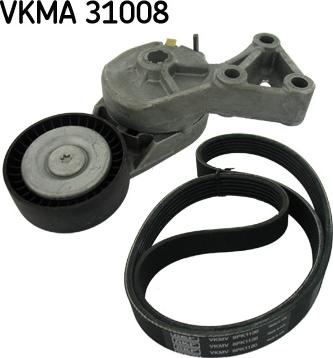 SKF VKMA 31008 - Поликлиновый ременный комплект autospares.lv