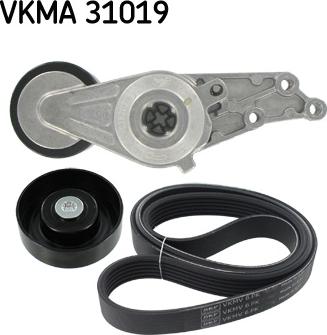 SKF VKMA 31019 - Поликлиновый ременный комплект autospares.lv