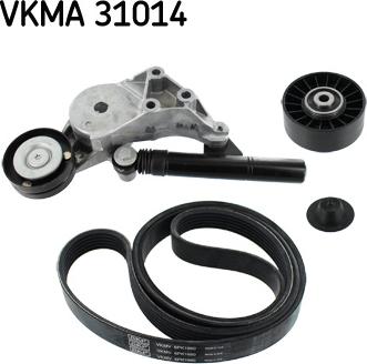 SKF VKMA 31014 - Поликлиновый ременный комплект autospares.lv