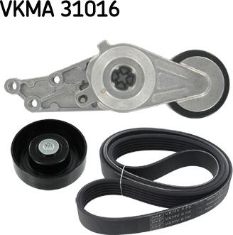 SKF VKMA 31016 - Поликлиновый ременный комплект autospares.lv