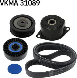SKF VKMA 31089 - Поликлиновый ременный комплект autospares.lv