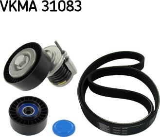 SKF VKMA 31083 - Поликлиновый ременный комплект autospares.lv