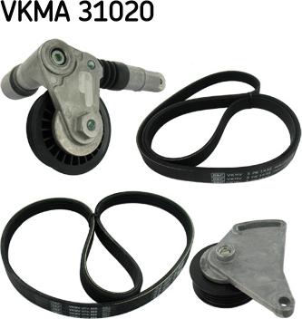 SKF VKMA 31020 - Поликлиновый ременный комплект autospares.lv
