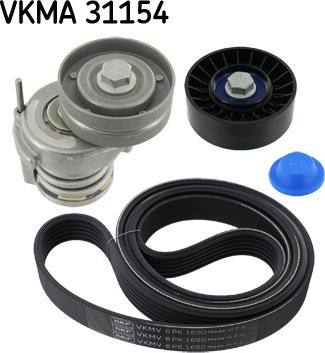 SKF VKMA 31154 - Поликлиновый ременный комплект autospares.lv
