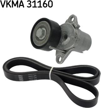 SKF VKMA 31160 - Поликлиновый ременный комплект autospares.lv