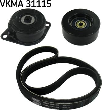 SKF VKMA 31115 - Поликлиновый ременный комплект autospares.lv