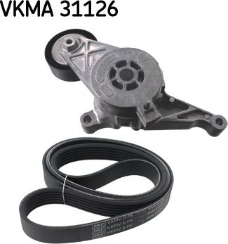 SKF VKMA 31126 - Поликлиновый ременный комплект autospares.lv