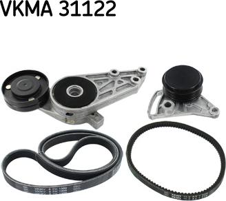 SKF VKMA 31122 - Поликлиновый ременный комплект autospares.lv