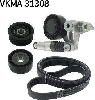 SKF VKMA 31308 - Поликлиновый ременный комплект autospares.lv
