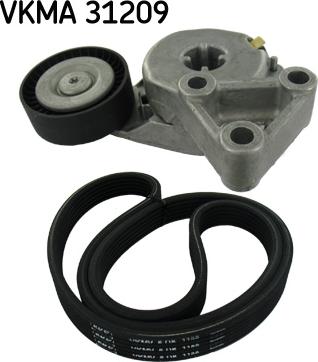 SKF VKMA 31209 - Поликлиновый ременный комплект autospares.lv