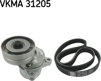 SKF VKMA 31205 - Поликлиновый ременный комплект autospares.lv