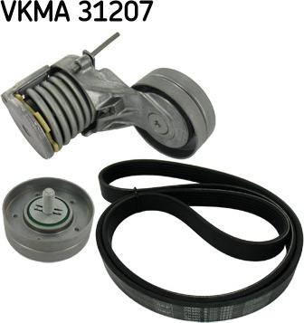 SKF VKMA 31207 - Поликлиновый ременный комплект autospares.lv