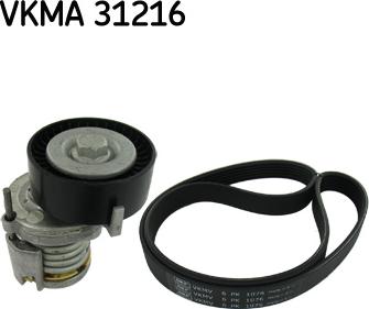 SKF VKMA 31216 - Поликлиновый ременный комплект autospares.lv