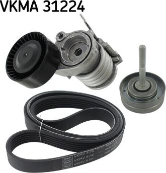 SKF VKMA 31224 - Поликлиновый ременный комплект autospares.lv
