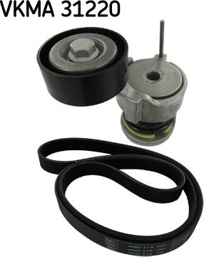 SKF VKMA 31220 - Поликлиновый ременный комплект autospares.lv