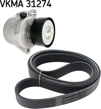 SKF VKMA 31274 - Поликлиновый ременный комплект autospares.lv