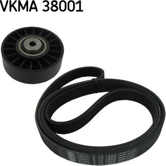 SKF VKMA 38001 - Поликлиновый ременный комплект autospares.lv