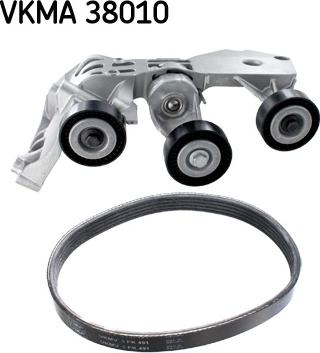 SKF VKMA 38010 - Поликлиновый ременный комплект autospares.lv