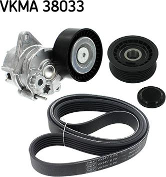 SKF VKMA 38033 - Поликлиновый ременный комплект autospares.lv