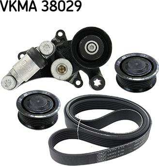 SKF VKMA 38029 - Поликлиновый ременный комплект autospares.lv