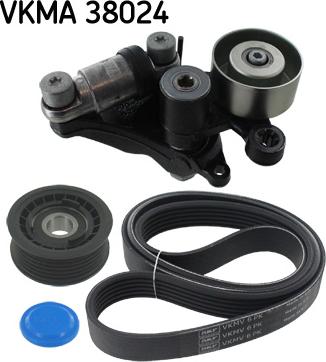 SKF VKMA 38024 - Поликлиновый ременный комплект autospares.lv