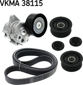 SKF VKMA 38115 - Поликлиновый ременный комплект autospares.lv