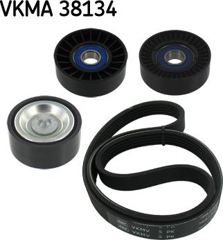 SKF VKMA 38134 - Поликлиновый ременный комплект autospares.lv