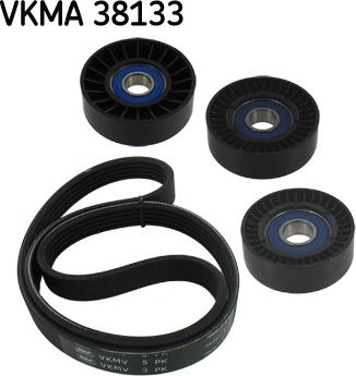 SKF VKMA 38133 - Поликлиновый ременный комплект autospares.lv