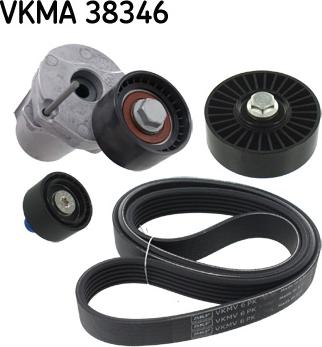 SKF VKMA 38346 - Поликлиновый ременный комплект autospares.lv