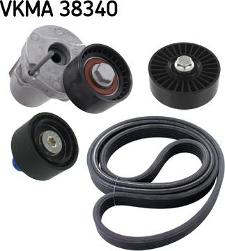 SKF VKMA 38340 - Поликлиновый ременный комплект autospares.lv