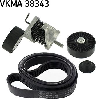 SKF VKMA 38343 - Поликлиновый ременный комплект autospares.lv