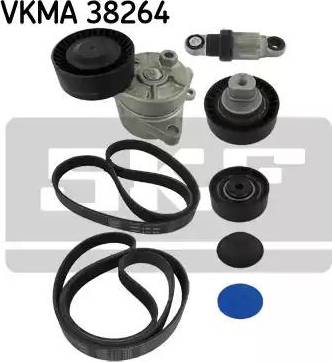 SKF VKMA 38264 - Поликлиновый ременный комплект autospares.lv