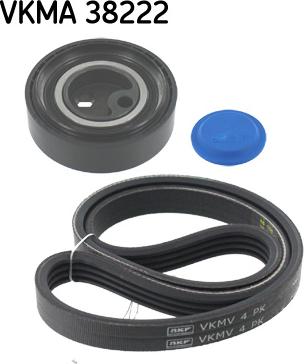 SKF VKMA 38222 - Поликлиновый ременный комплект autospares.lv