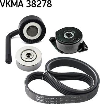 SKF VKMA 38278 - Поликлиновый ременный комплект autospares.lv