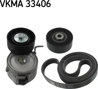 SKF VKMA 33406 - Поликлиновый ременный комплект autospares.lv