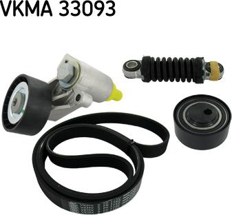 SKF VKMA 33093 - Поликлиновый ременный комплект autospares.lv