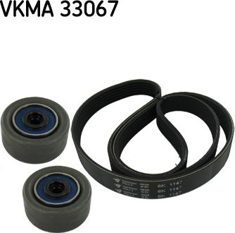 SKF VKMA 33067 - Поликлиновый ременный комплект autospares.lv