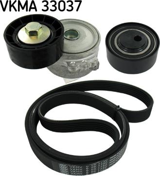 SKF VKMA 33037 - Поликлиновый ременный комплект autospares.lv