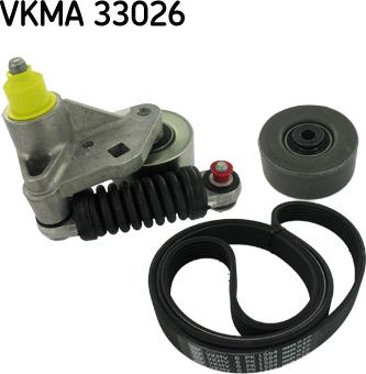 SKF VKMA 33026 - Поликлиновый ременный комплект autospares.lv