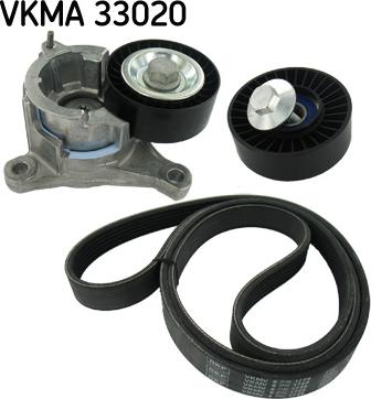 SKF VKMA 33020 - Поликлиновый ременный комплект autospares.lv