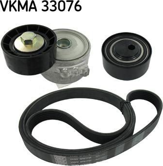 SKF VKMA 33076 - Поликлиновый ременный комплект autospares.lv