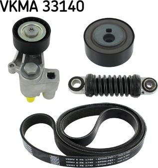 SKF VKMA 33140 - Поликлиновый ременный комплект autospares.lv